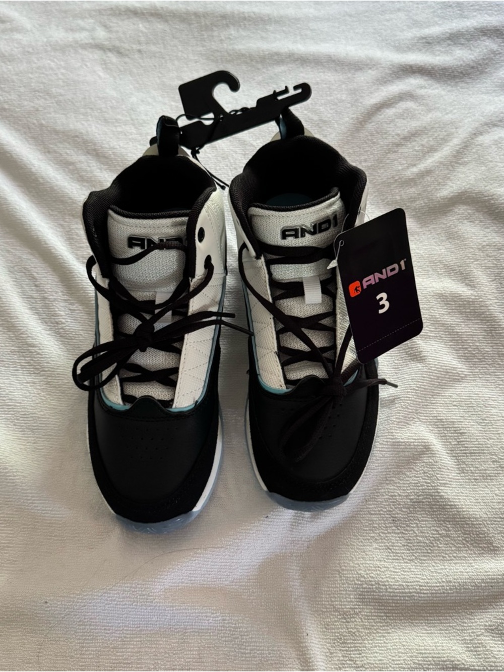 And1 Black and White Basketball High-Tops